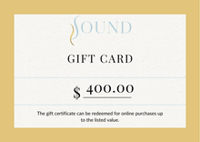 Load image into Gallery viewer, Sound Supplements Gift Card