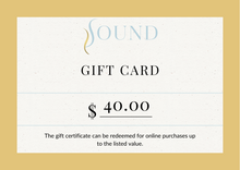 Load image into Gallery viewer, Sound Supplements Gift Card