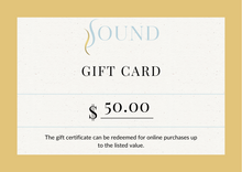 Load image into Gallery viewer, Sound Supplements Gift Card