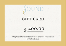 Load image into Gallery viewer, Sound Supplements Gift Card
